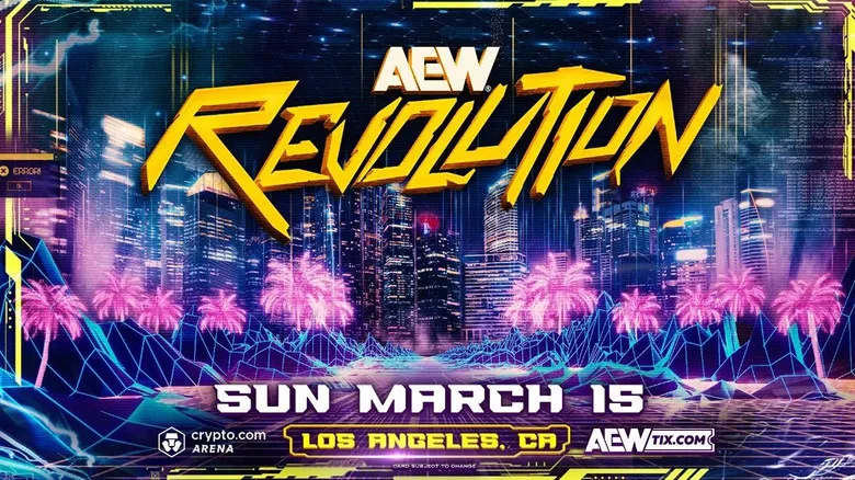 Banner for AEW Revolution 2026