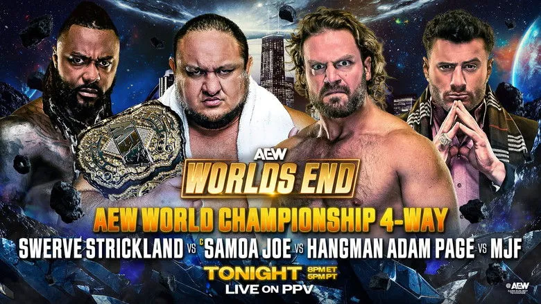 Banner for AEW Worlds End 2025