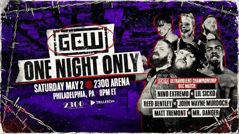 Banner for GCW: One Night Only 2026 (Philadelphia)
