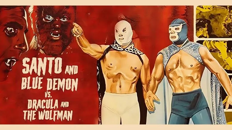 Banner for Santo and Blue Demon vs. Dracula and the Wolf Man
