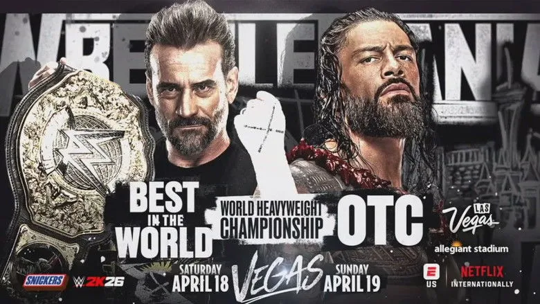 Banner for WWE WrestleMania 42 - Sunday