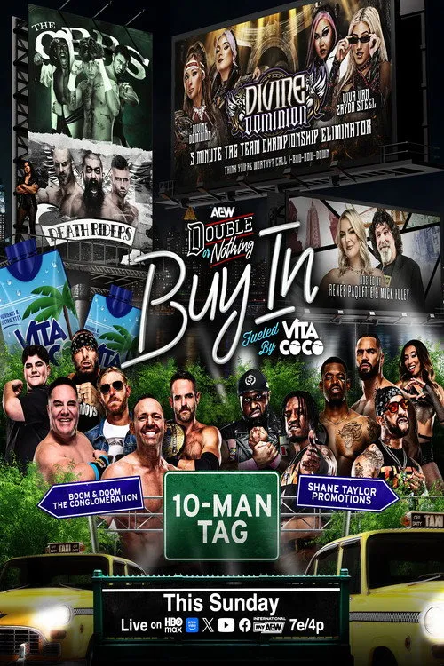 Poster for AEW Double or Nothing 2026: The Buy In