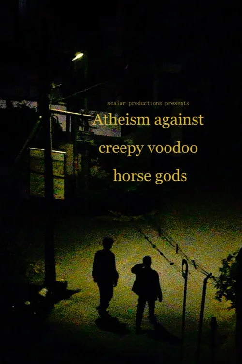 Poster for Atheism against creepy voodoo Horse gods