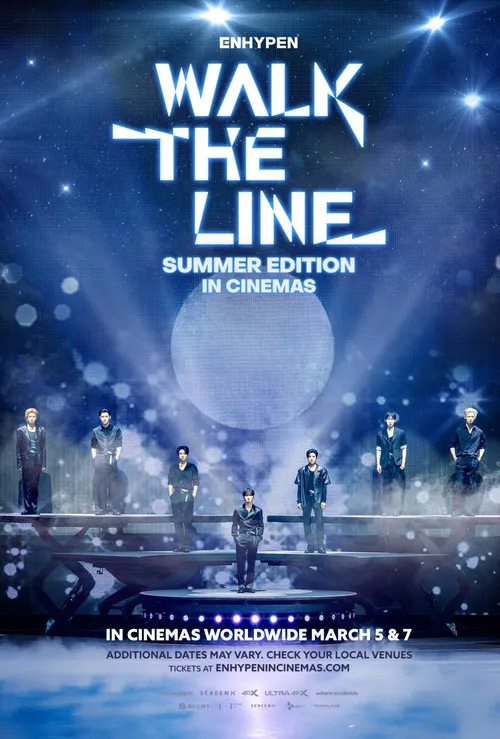 Poster for ENHYPEN [WALK THE LINE SUMMER EDITION] IN CINEMAS