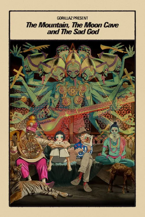 Poster for Gorillaz Present: The Mountain, The Moon Cave and The Sad God