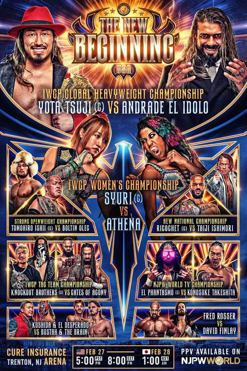 Poster for NJPW The New Beginning USA 2026