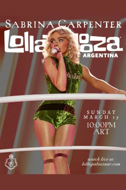 Poster for Sabrina Carpenter Live at Lollapalooza Chile