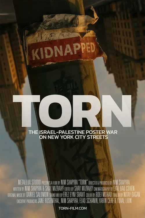 Poster for Torn: The Israel-Palestine Poster War on New York City Streets